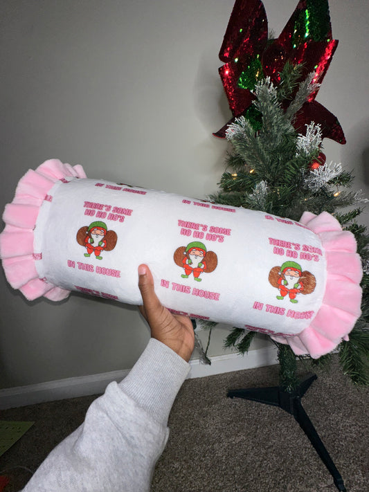 “Ho Ho Ho’s” Christmas pillow